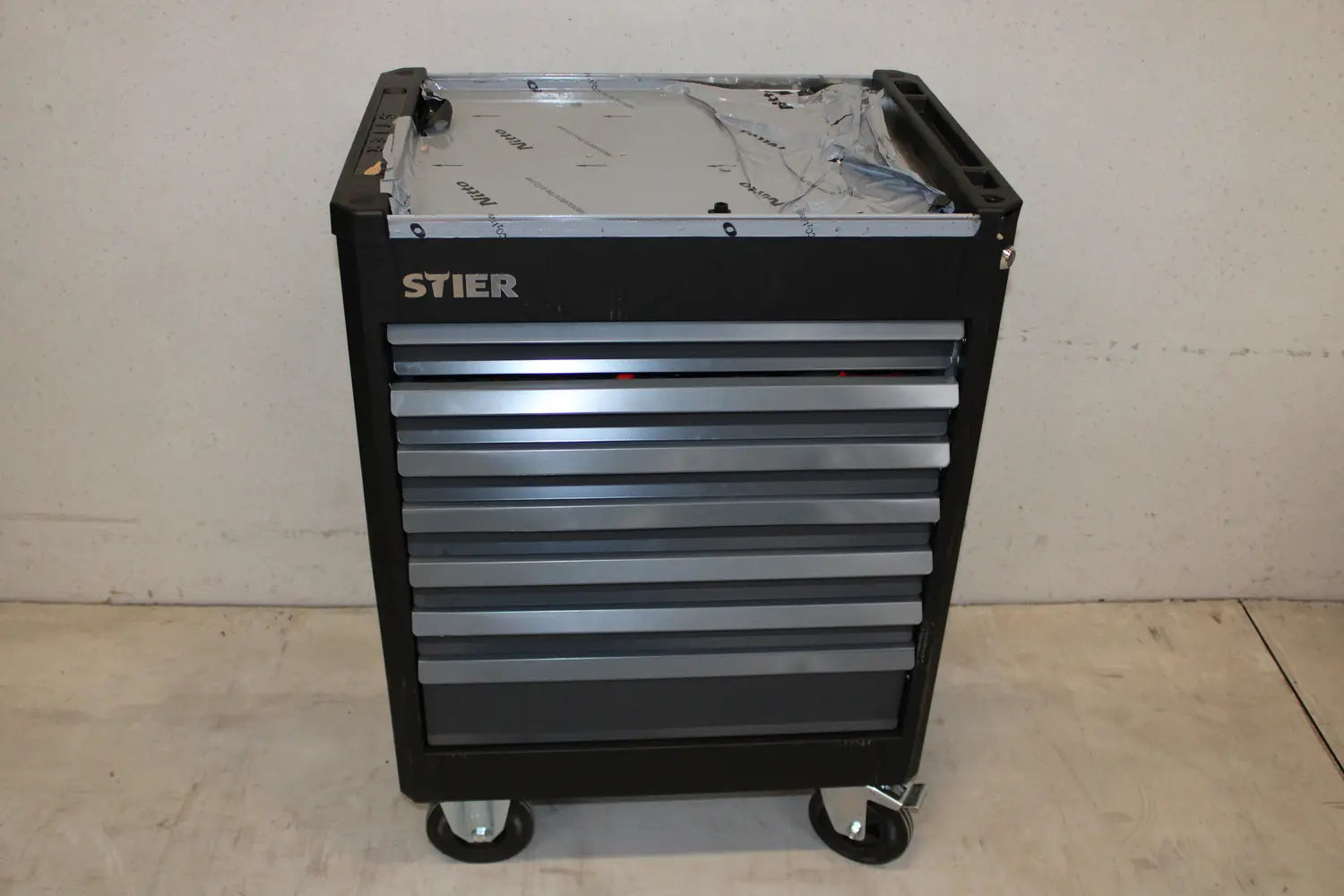 C-Ware Stier Werkstattwagen Trolley Werkzeugwagen Edelstahl Arbeitsfläche Siehe Text - 4251709634867