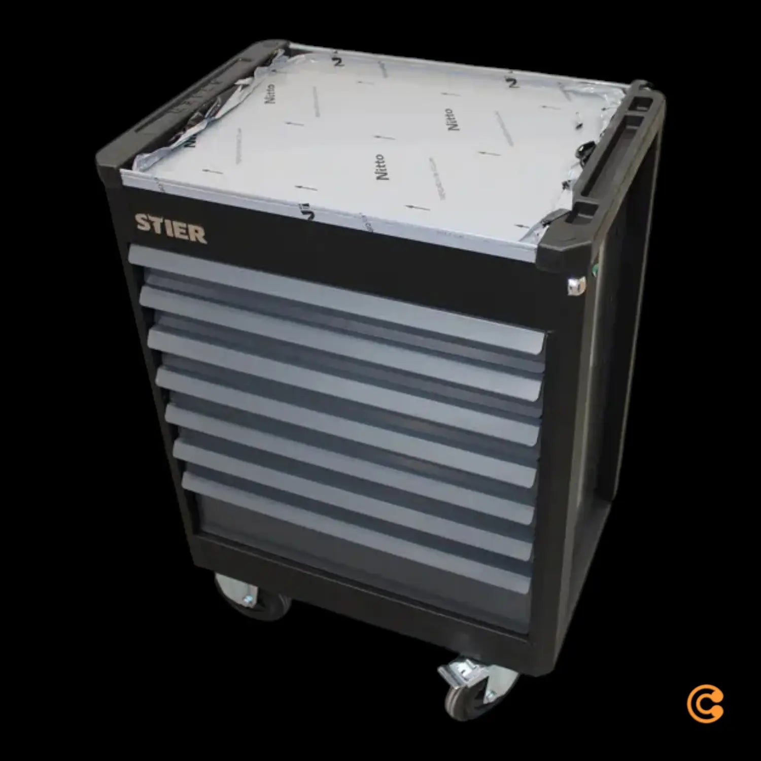 B-Ware Stier Werkstattwagen Werkzeugsatz 241 Teilig Edelstahl Schwarz Siehe Text/Fotos - 4251709634874