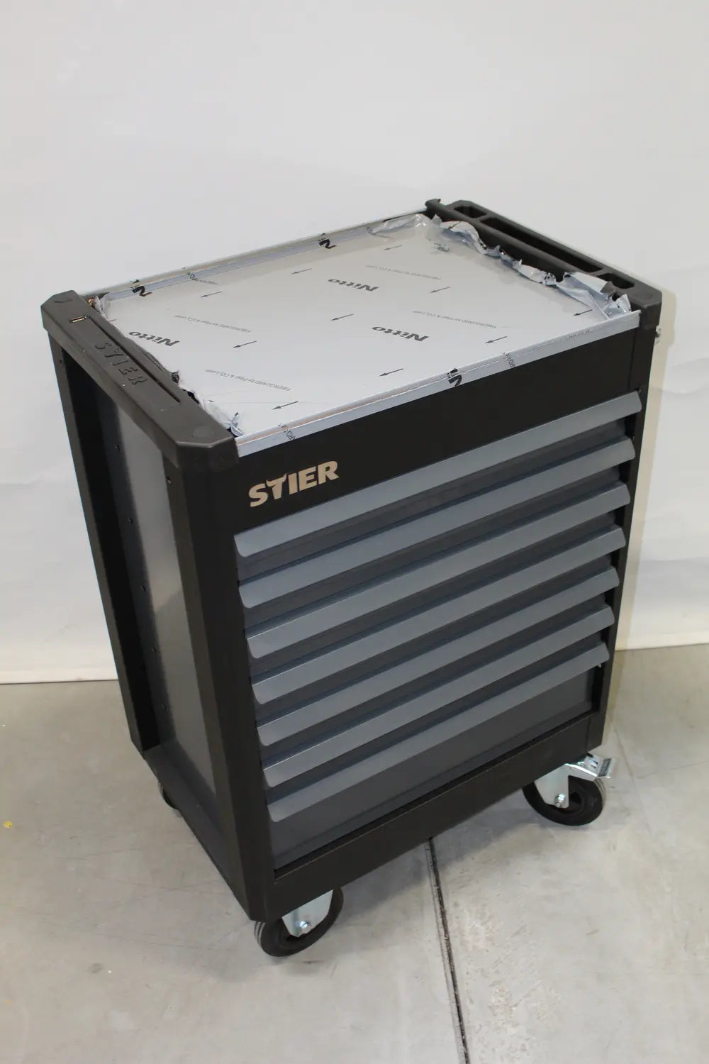 B-Ware Stier Werkstattwagen Werkzeugsatz 241 Teilig Edelstahl Schwarz Siehe Text/Fotos - 4251709634874