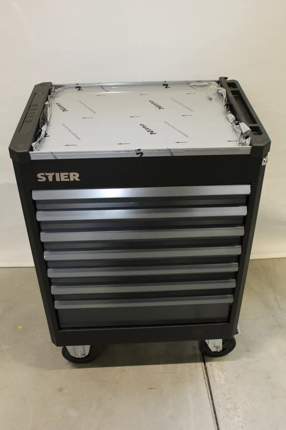 B-Ware Stier Werkstattwagen Werkzeugsatz 241 Teilig Edelstahl Schwarz Siehe Text/Fotos - 4251709634874