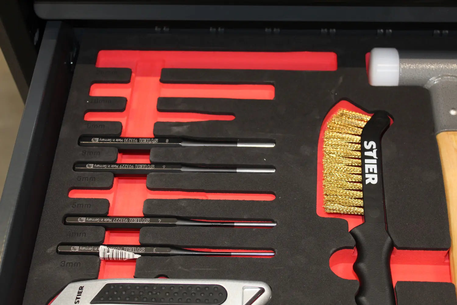 B-Ware Stier Werkstattwagen Werkzeugsatz 241 Teilig Edelstahl Schwarz Siehe Text/Fotos - 4251709634874