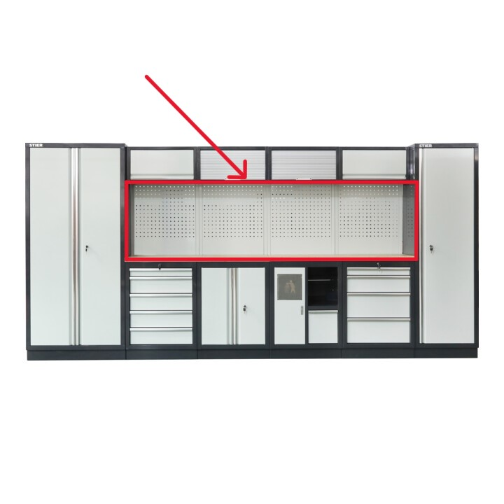 Stier Werkzeuglochwand Lochwand Vierkantlochung Werkzeugwand 1055x610 Mm 4 Stück B-Ware - 1
