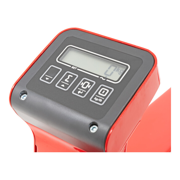 B-Ware Stier Wiegehubwagen Palettenheber Hubwagen Ral3002 Drucker 2000kg 1kg Schritte - 4251709612803