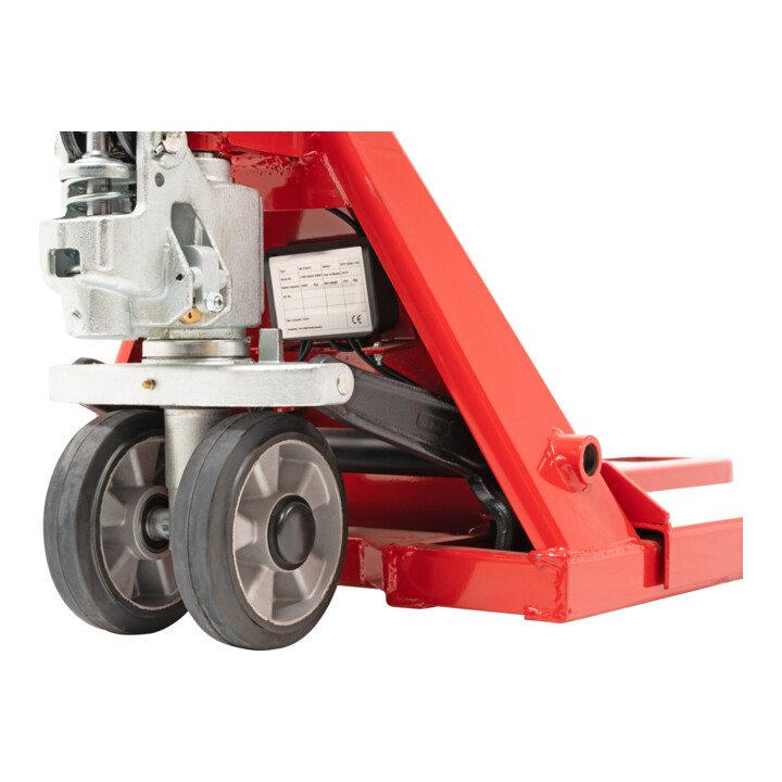 B-Ware Stier Wiegehubwagen Palettenheber Hubwagen Ral3002 Drucker 2000kg 1kg Schritte - 4251709612803