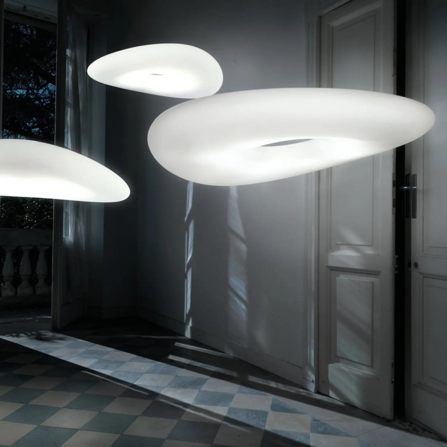 B-Ware Stilnovo Led Hängeleuchte Pendelleuchte Mr Magoo Phase Led Lampe ø 76cm76