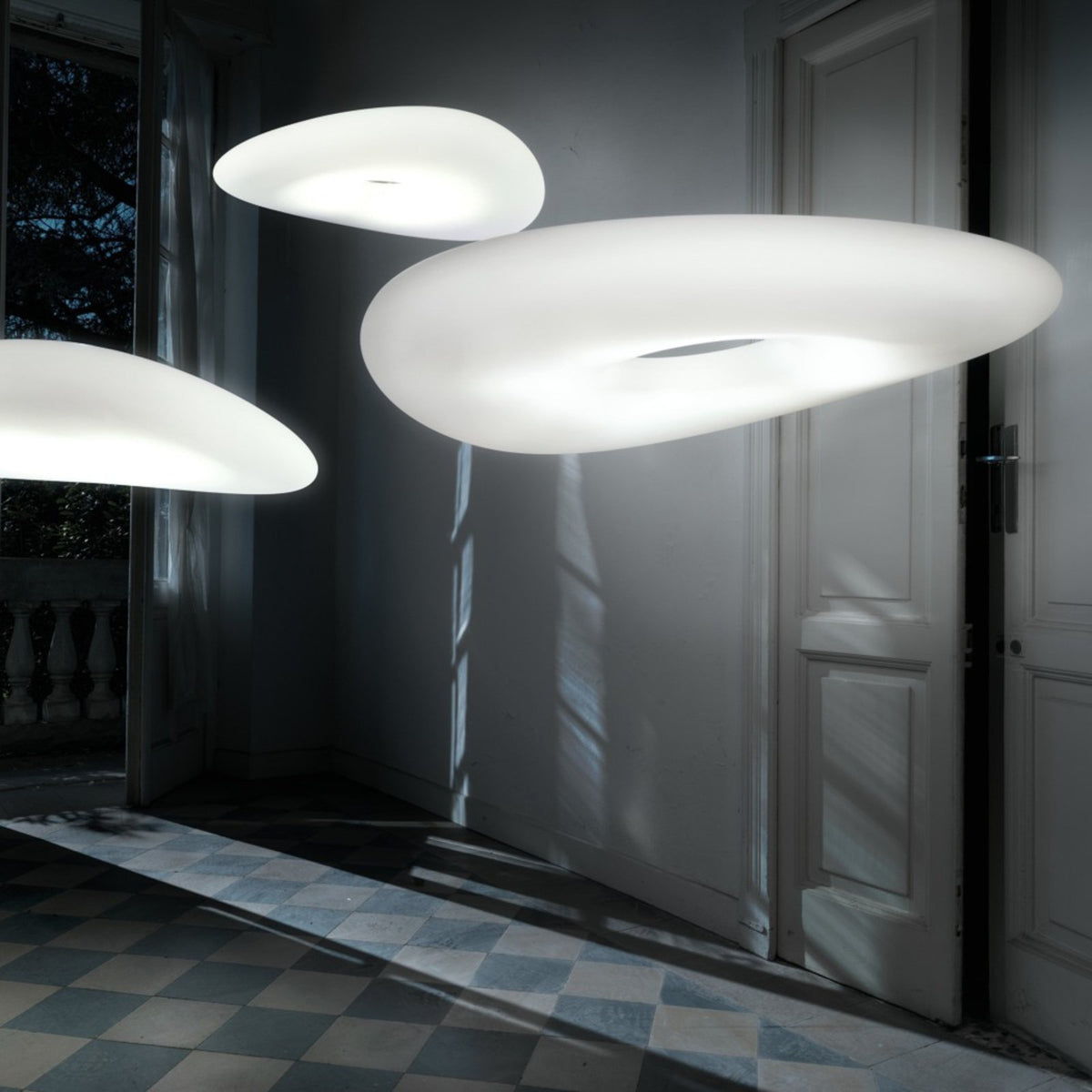 Stilnovo LED Hängeleuchte Pendelleuchte Mr Magoo Phase LED Lampe Ø 76cm76 - 8056534947870