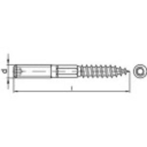 B-Ware Stockschrauben Es A2 80 Mm M10 25 Schrauben Bolzen Edelstahl Befestigung