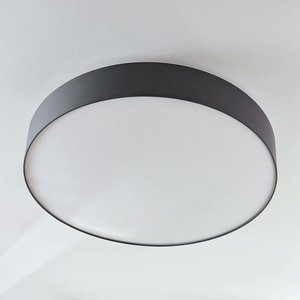 B-Ware Lindby Stoff Deckenlampe Gordana Deckenlampe Lampe Leuchte Licht E27 Grau ø 98cm