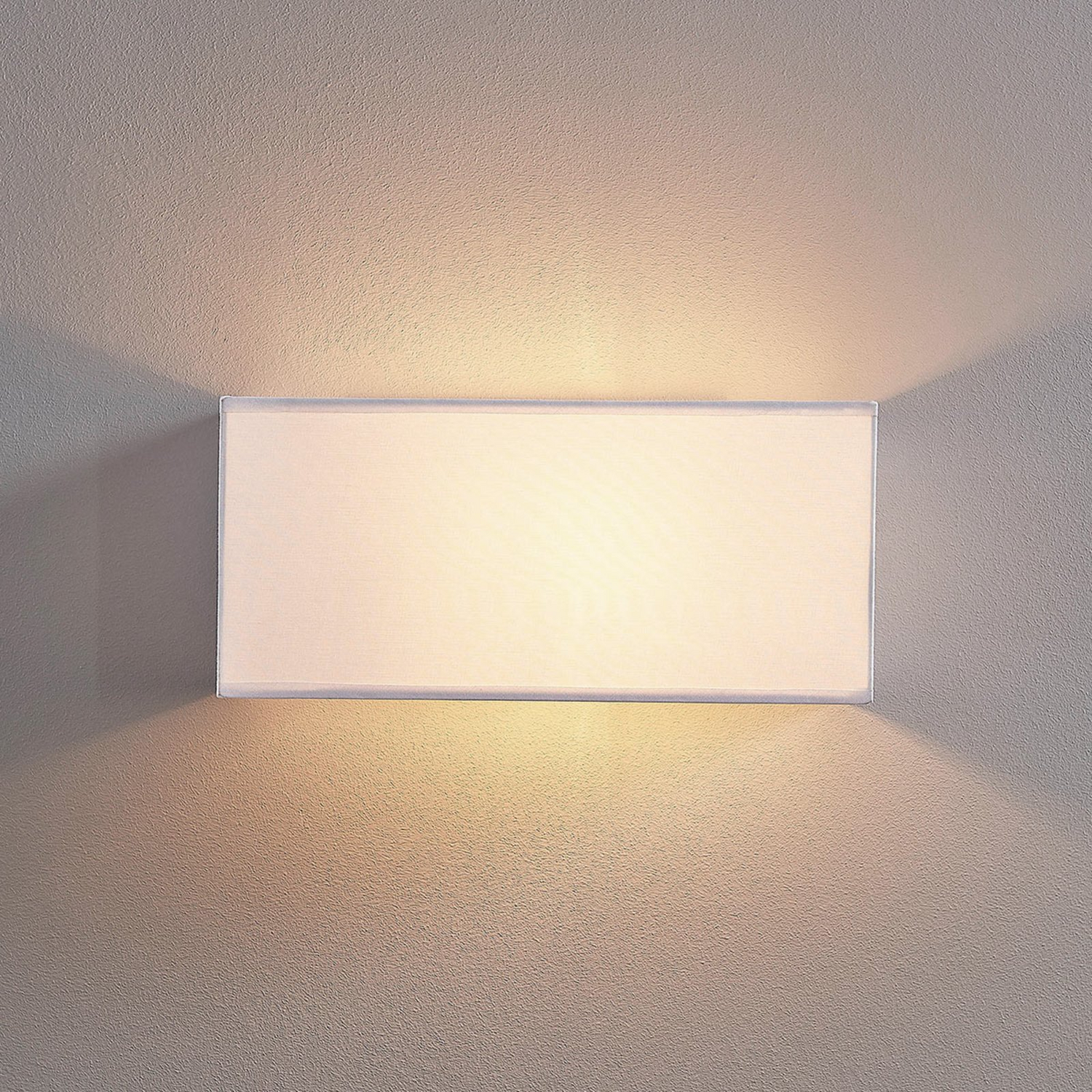 B-Ware Lindby Stoff Wandlampe Adea 30cm Eckig Weiß Wandleuchte Spot Licht Lampe 2 Stück - 4251096545661