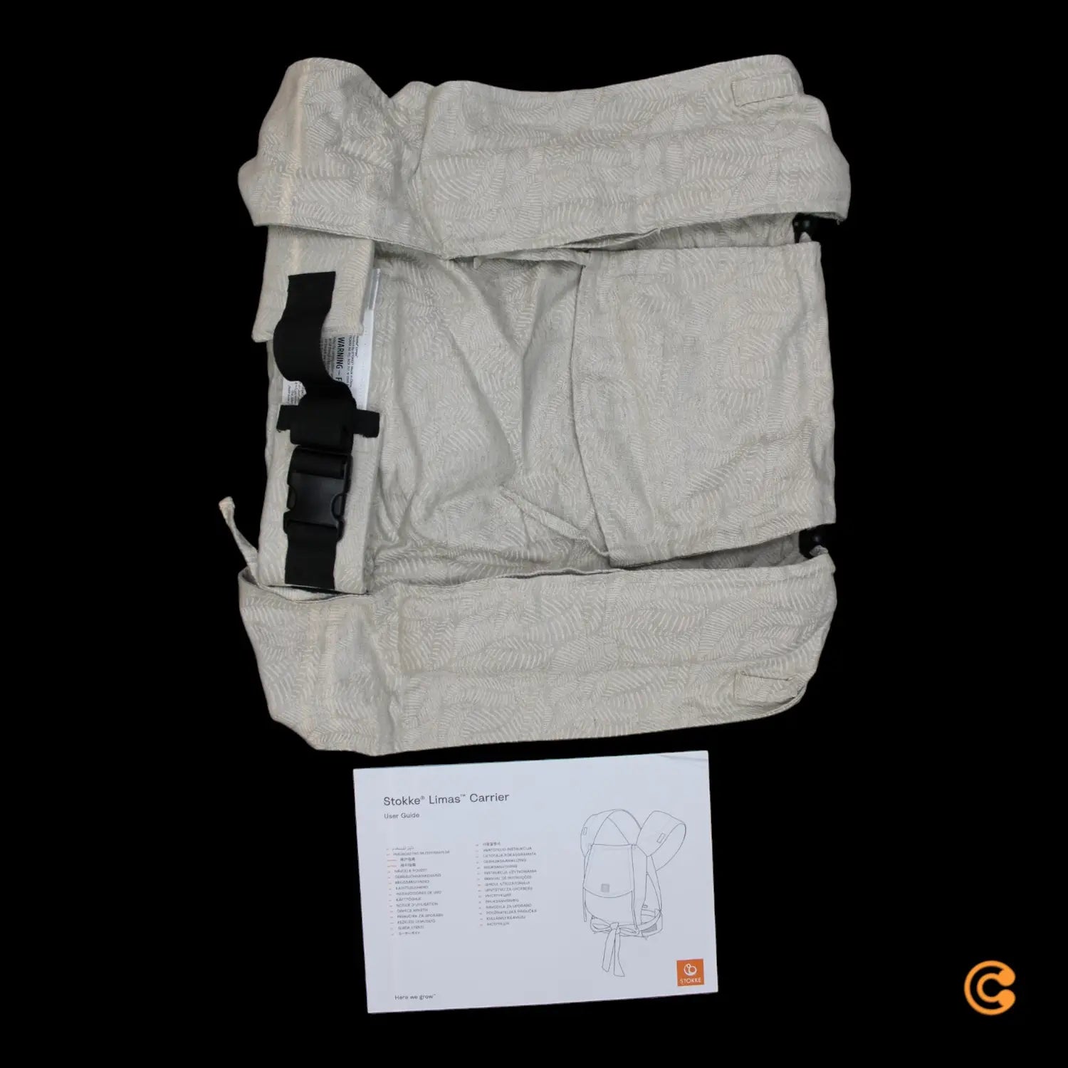 B-Ware Stokke Limas Babytrage Floral Beige Tragetasche Babytragetasche Umhängetasche