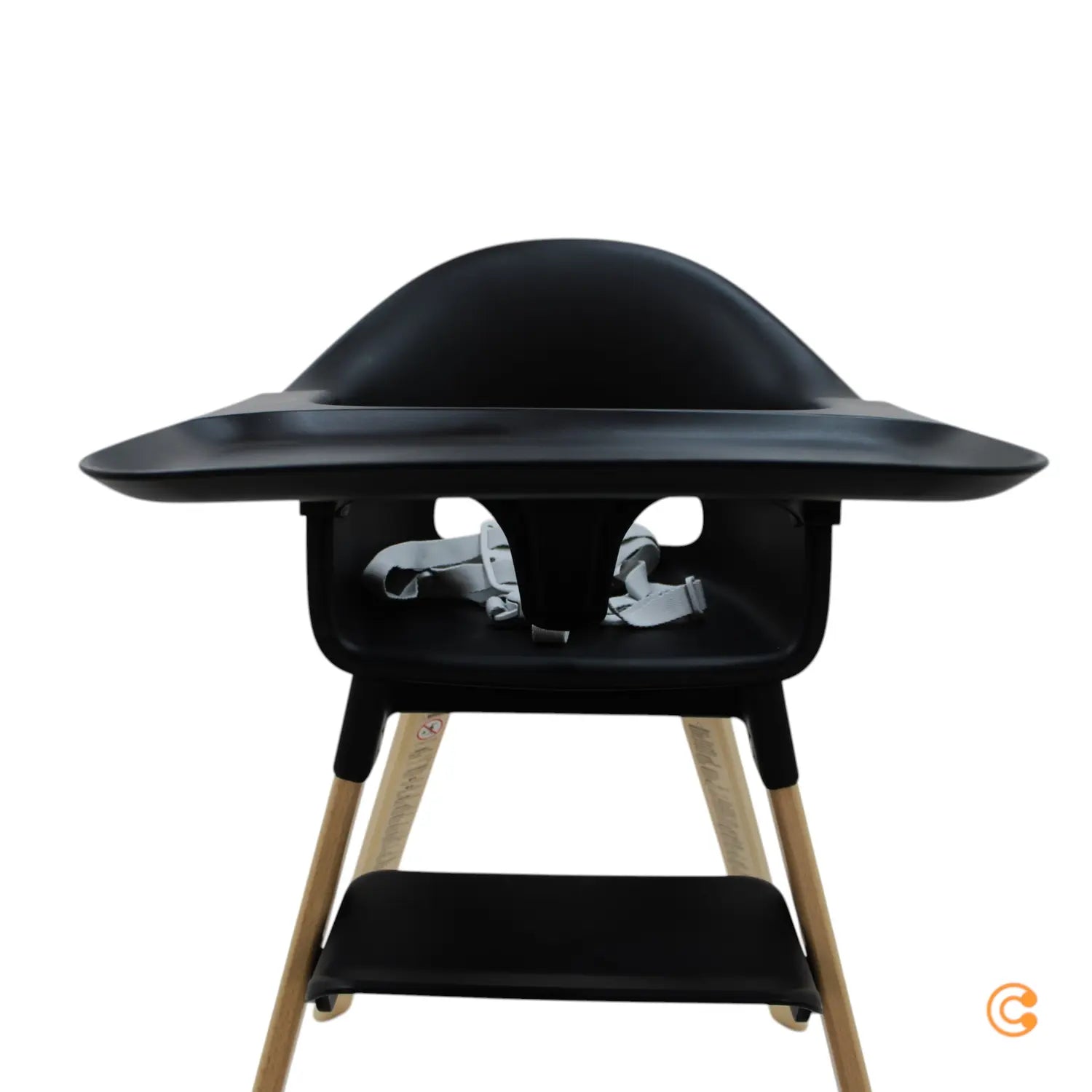 B-Ware Stokke Hochstuhl Stuhl Clikk Black Natural Tablett Sicherheitsgurt Baby Sitz - 2000581831800