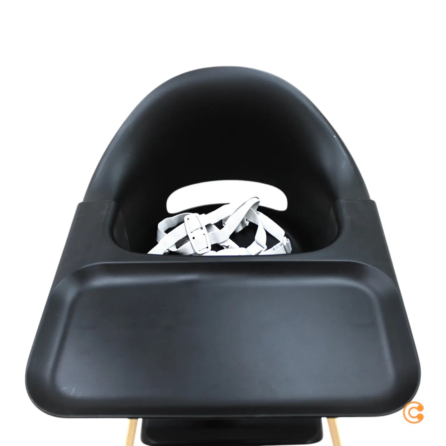 B-Ware Stokke Hochstuhl Stuhl Clikk Black Natural Tablett Sicherheitsgurt Baby Sitz - 2000581831800