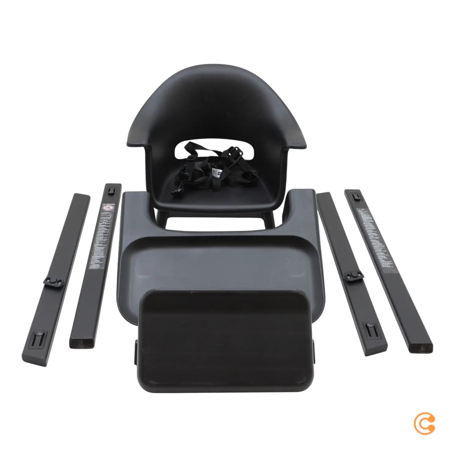 B-Ware Stokke Clikk Hochstuhl Kinderhochstuhl Kombistuhl Kinderstuhl Black Natural