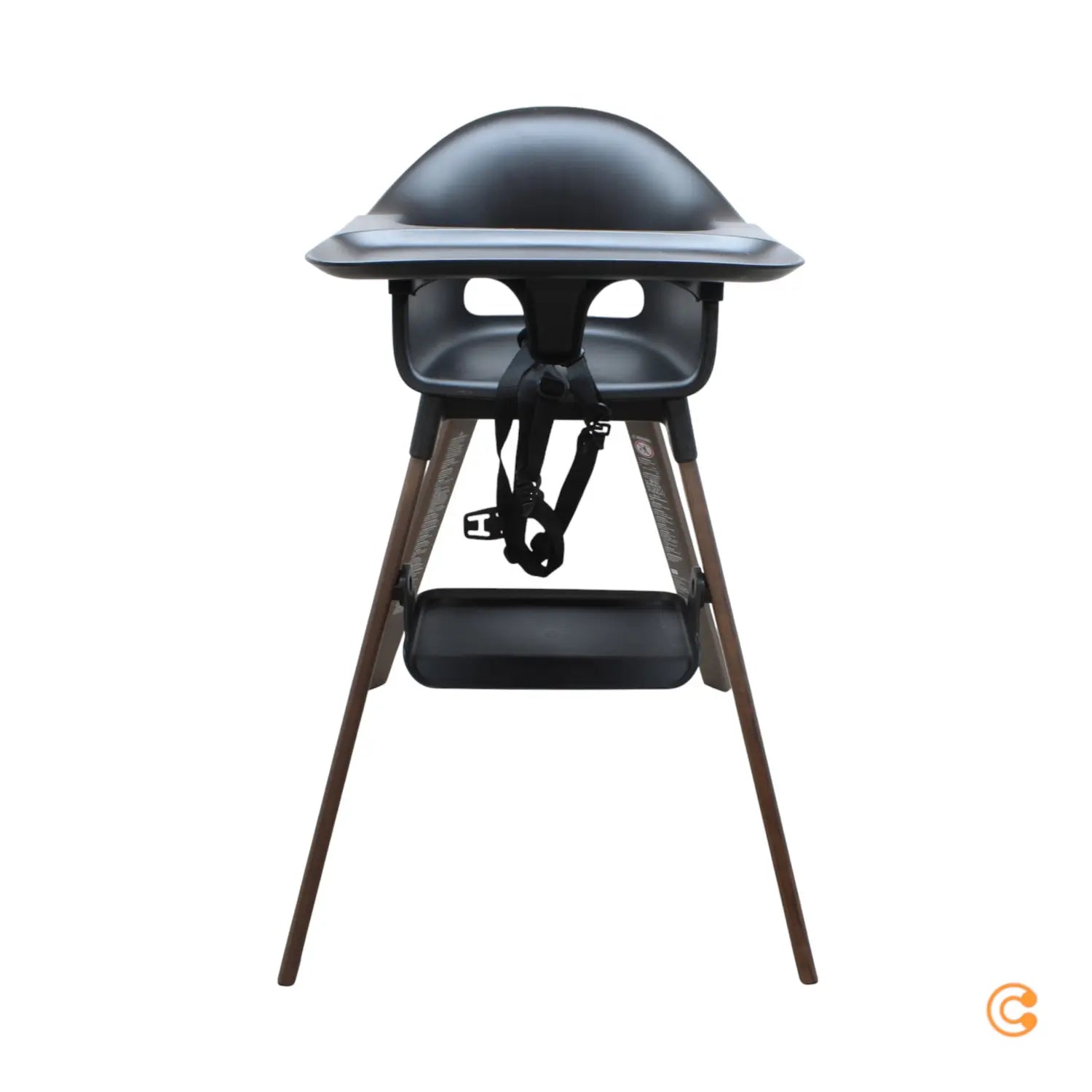 B-Ware Stokke Hochstuhl Kinderstuhl Clikk Midnight Black Tablett Sicherheitsgurt Baby - 7040355520061