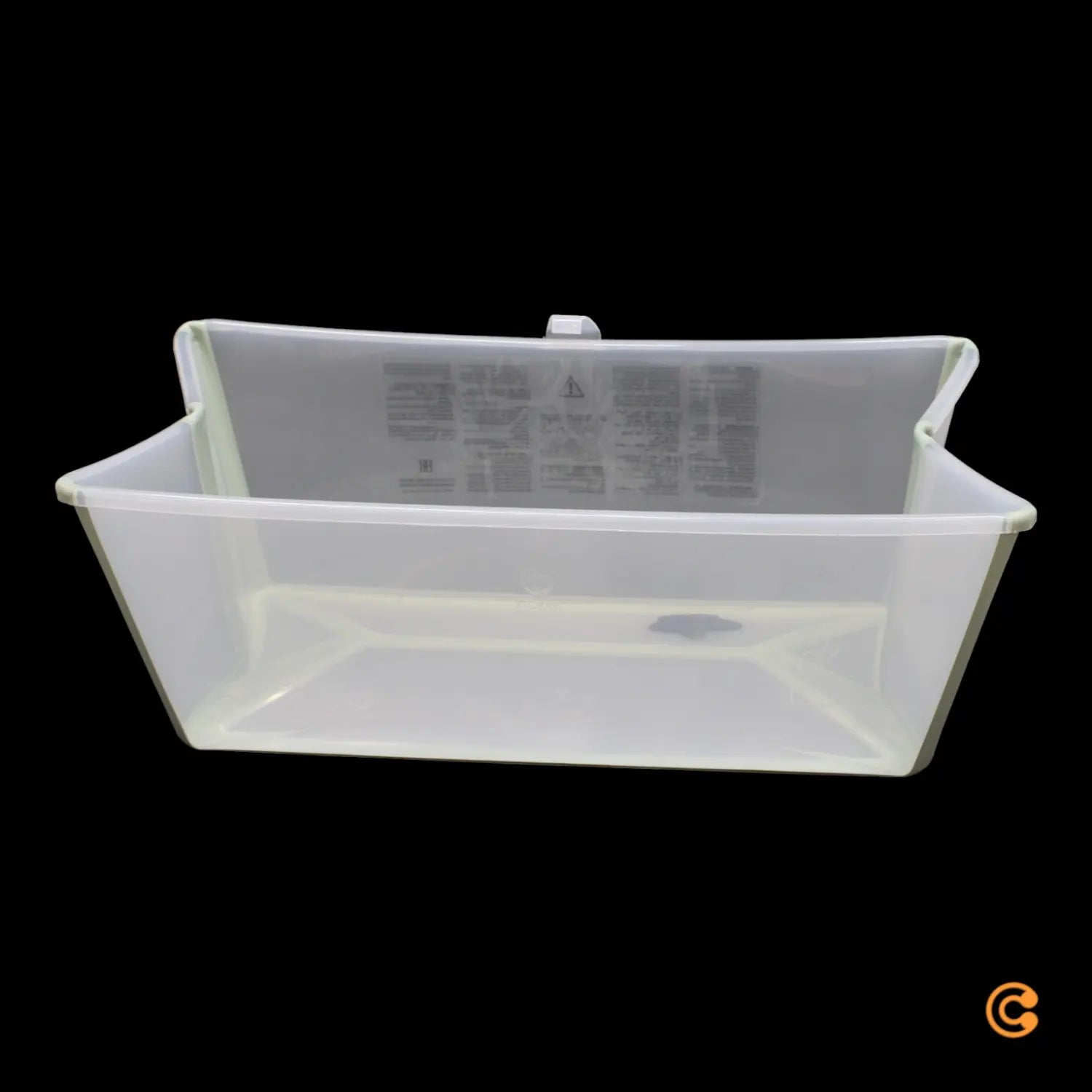 B-Ware Stokke Flexi Bath Transparent Green Mit Hitzeempfindlichem Stöpsel Badewanne