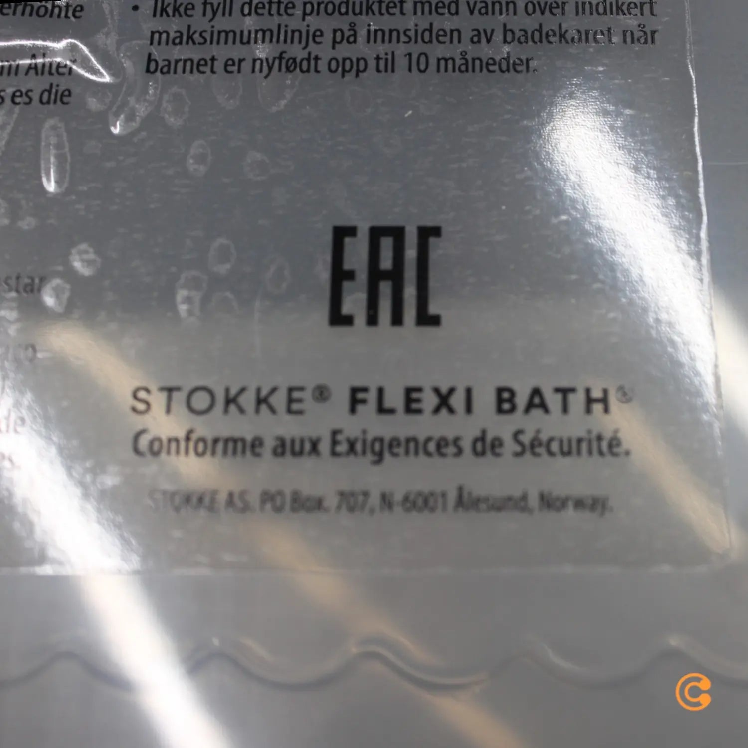 B-Ware Stokke Flexi Bath Transparent Green Mit Hitzeempfindlichem Stöpsel Badewanne