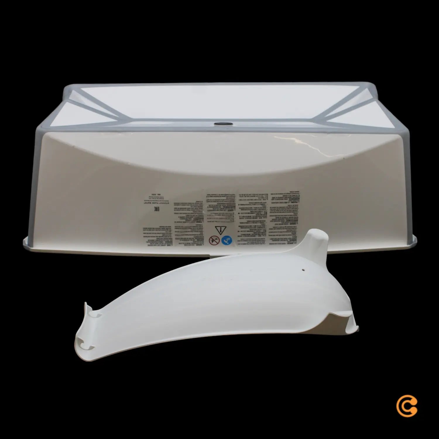 B-Ware Stokke Flexi Bath Xl Babywanne Badewanne Weiß Mit Newborn Support Badewanne