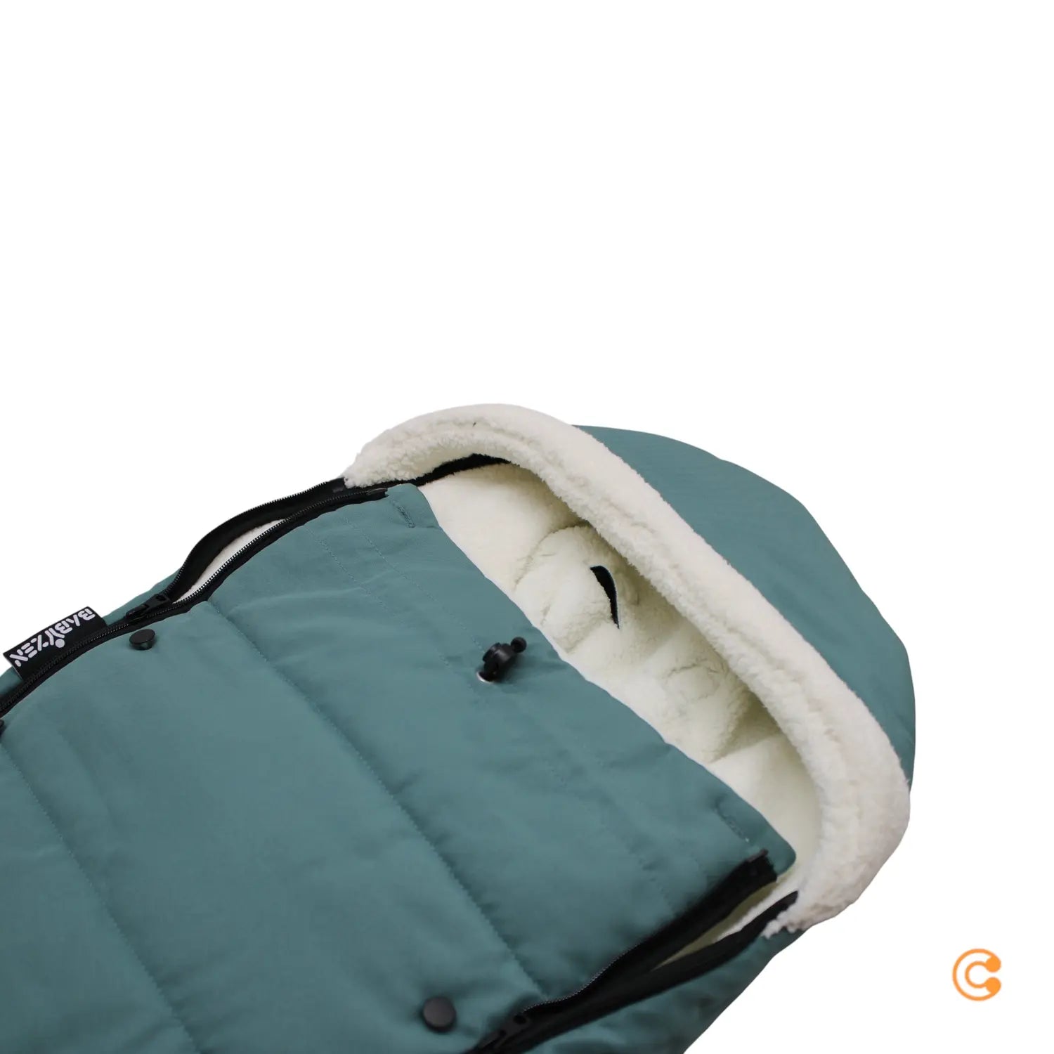 B-Ware Stokke Fußsack Yoyo Kinderwagen Fußmuff Sherpa Futter Winterwärme Aqua
