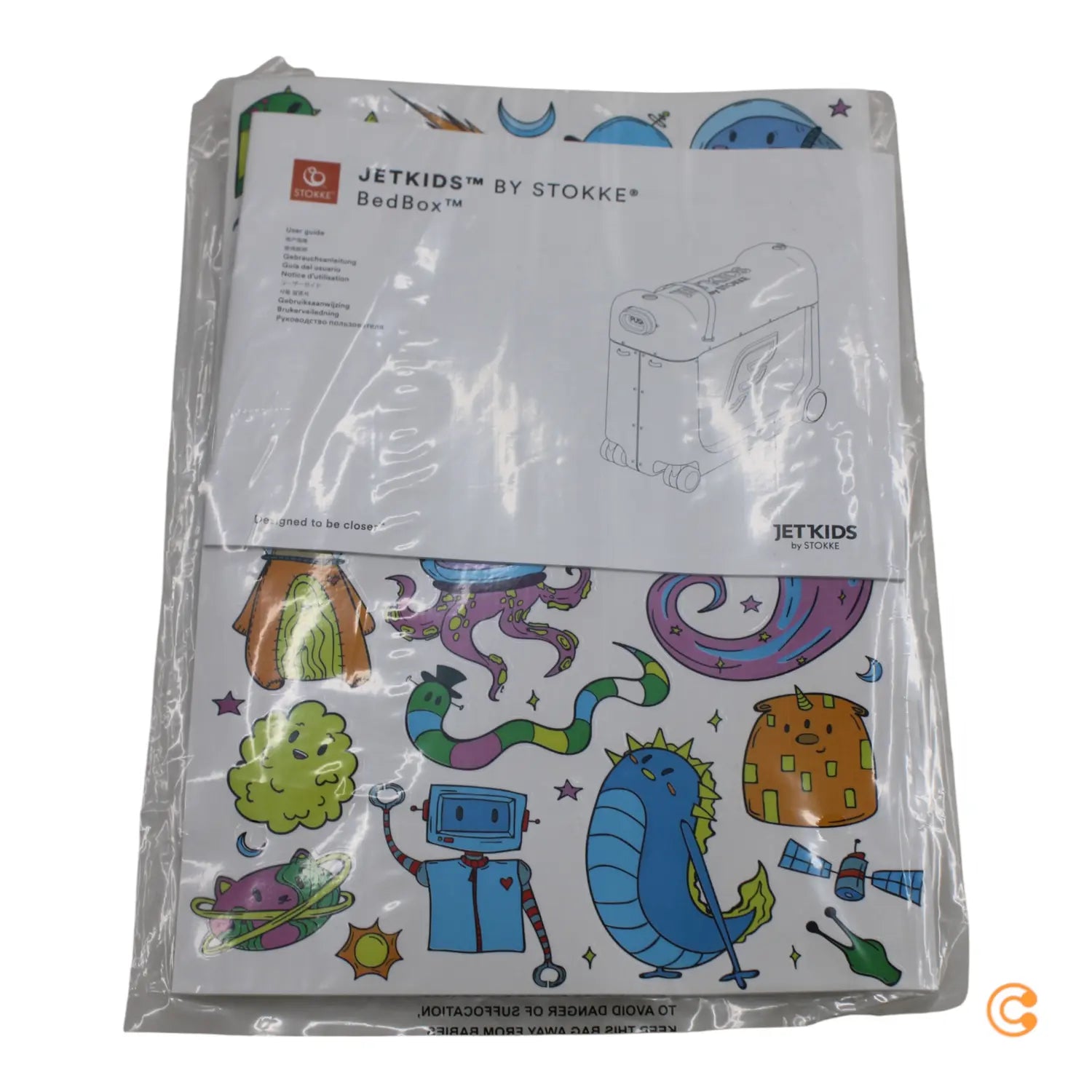 B-Ware Stokke Jetkids Bundle Koffer Kindertrolley Bed Box Crew Rucksack Back Pack Black - 7040355706045