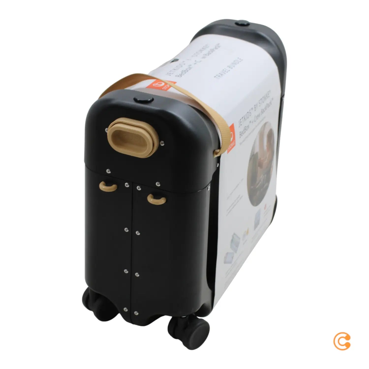 B-Ware Stokke Jetkids Bundle Koffer Kindertrolley Bed Box Crew Rucksack Back Pack Black - 7040355706045