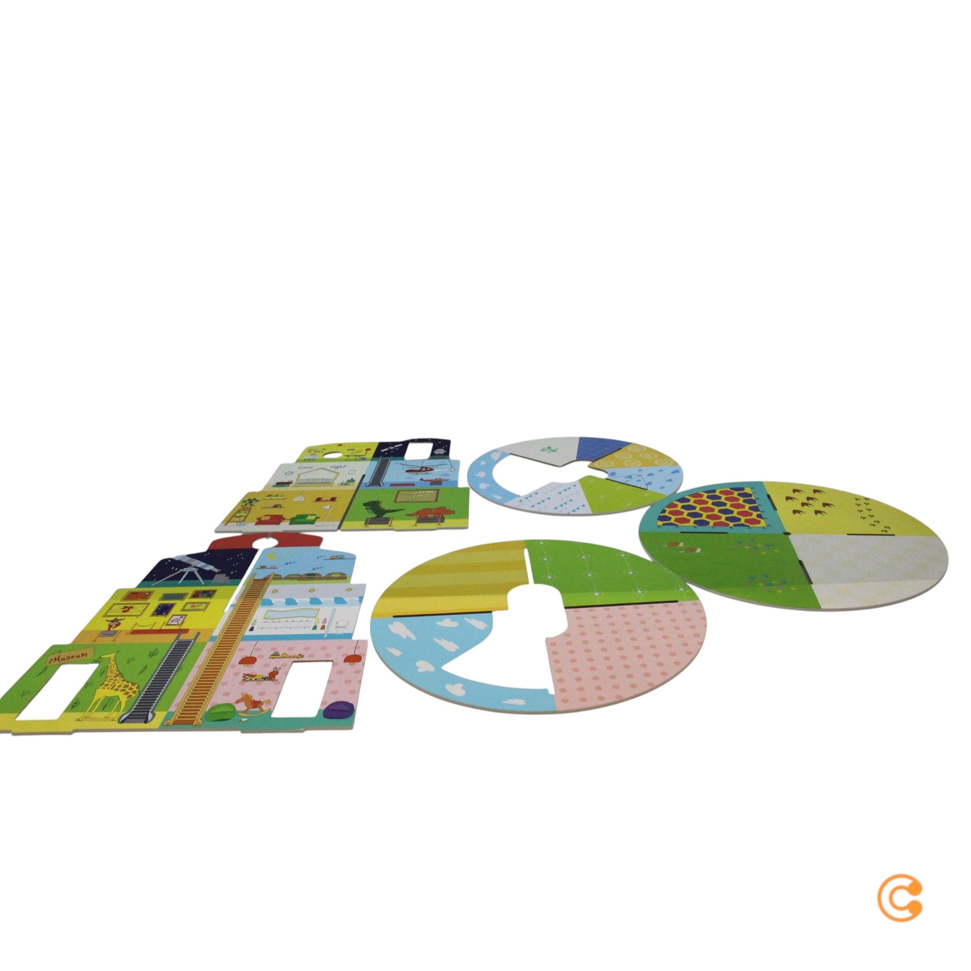 B-Ware Stokke Spielhaus Puppenhaus Mu Table Spieltisch Zubehör Holz Farbenfrohe Räume - 7040356275014