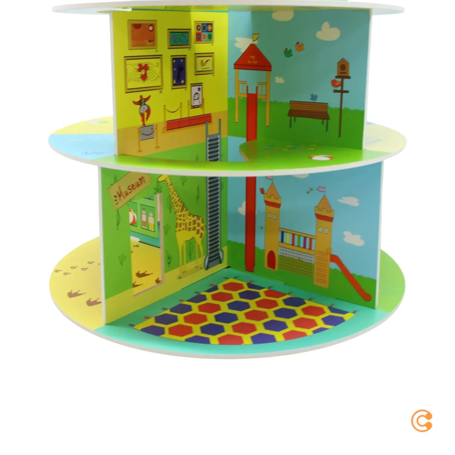 B-Ware Stokke Spielhaus Puppenhaus Mu Table Spieltisch Zubehör Holz Farbenfrohe Räume - 7040356275014