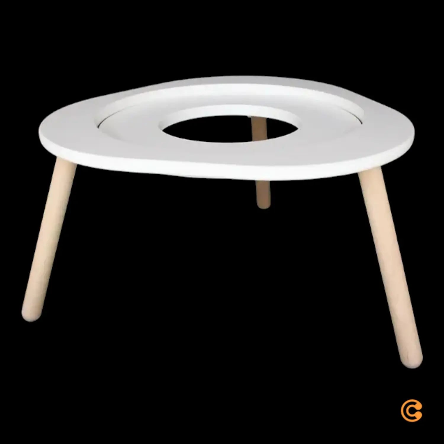 B-Ware Stokke Mu Table V2 Kindertisch Spieltisch Kinderzimmer Weiß Höhenverstellbar Holz - 7040356270019