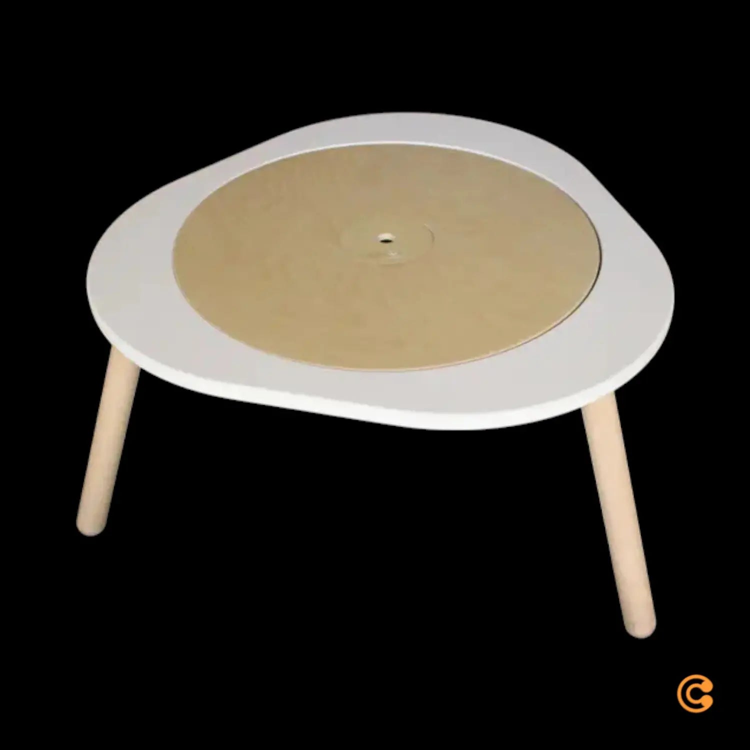 B-Ware Stokke Mu Table V2 Kindertisch Spieltisch Kinderzimmer Weiß Höhenverstellbar Holz - 7040356270019