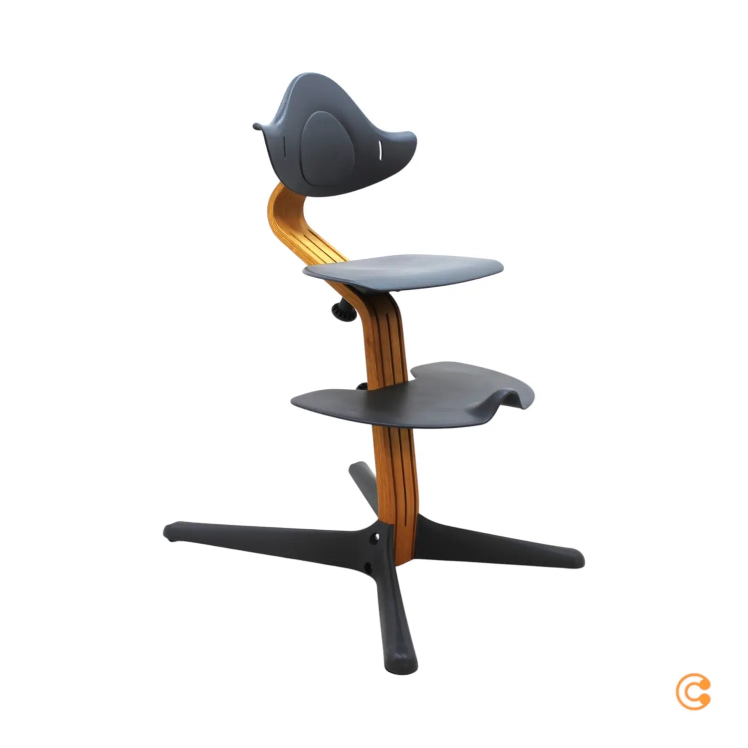 B-Ware Stokke Nomi Hochstuhl Kinderstuhl Babystuhl Oak Grey Mitwachsend