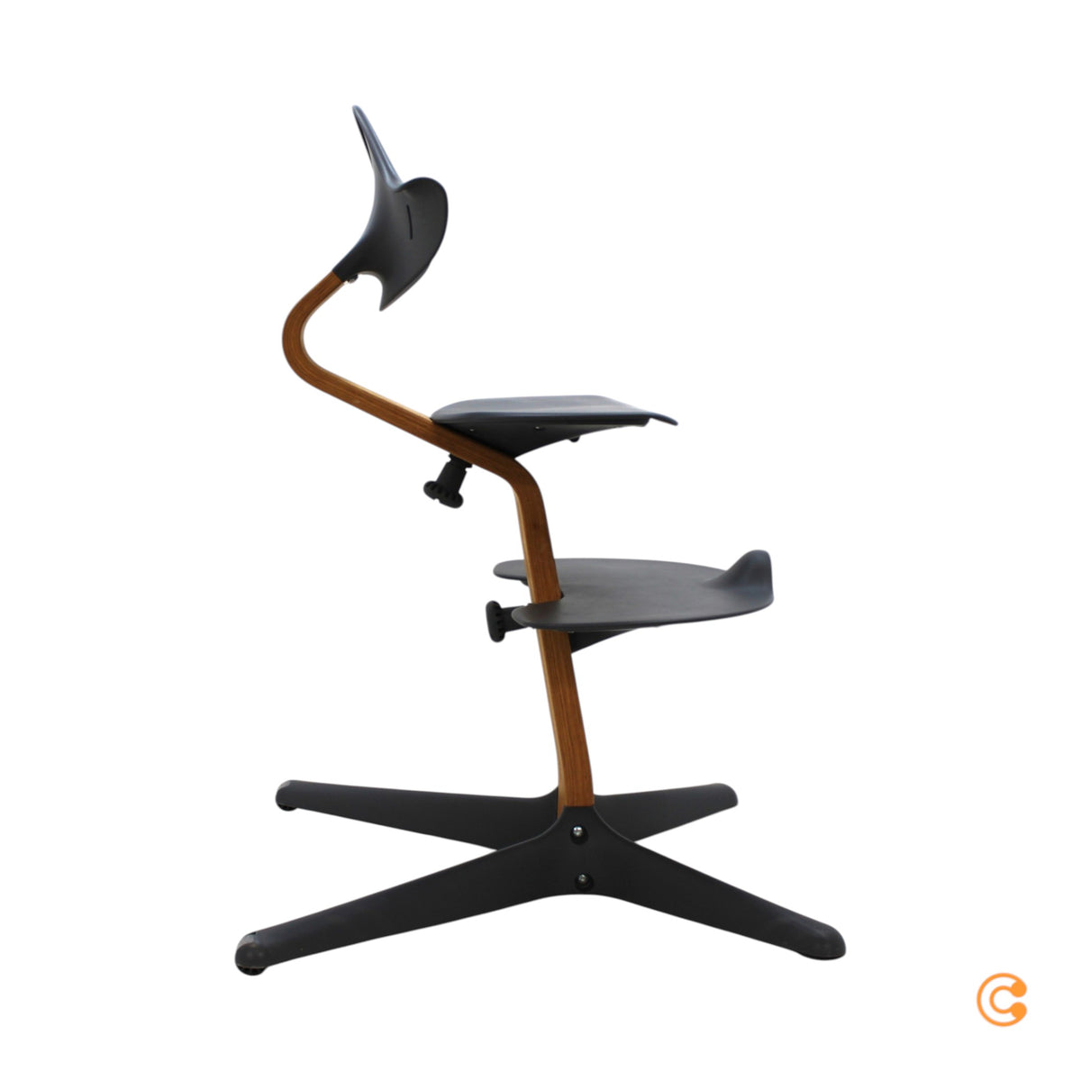 STOKKE Nomi Hochstuhl Kinderstuhl Babystuhl Oak Grey mitwachsend - 7040356266036