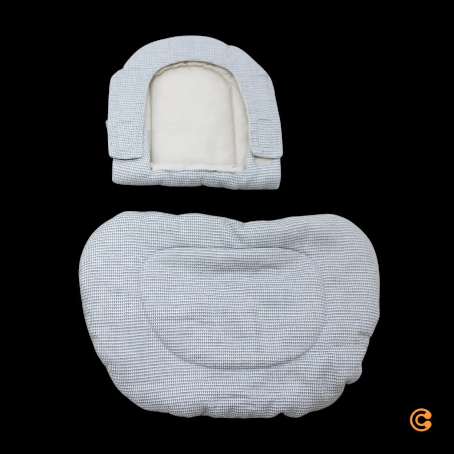 B-Ware Stokke Kissen Polster Hochstuhl Sitzkissen Nomi Wendbar Nordic Grey Sand - 2000587178800