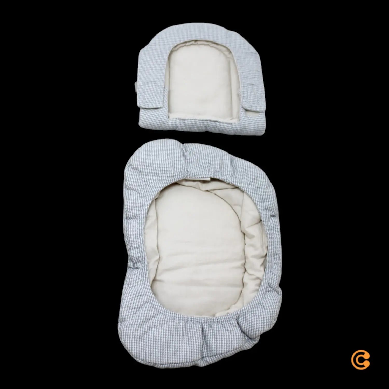 B-Ware Stokke Kissen Polster Hochstuhl Sitzkissen Nomi Wendbar Nordic Grey Sand - 2000587178800