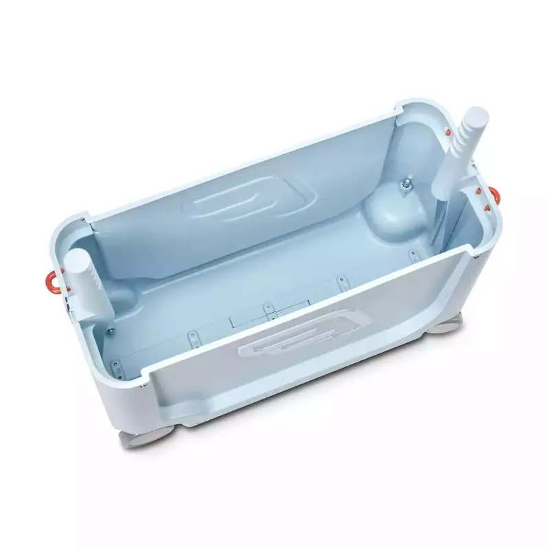 Stokke Bed Box Blue Sky Kinderkoffer Reisekoffer Reisebettchen Koffer Rollkoffer B-Ware - 7040355345015