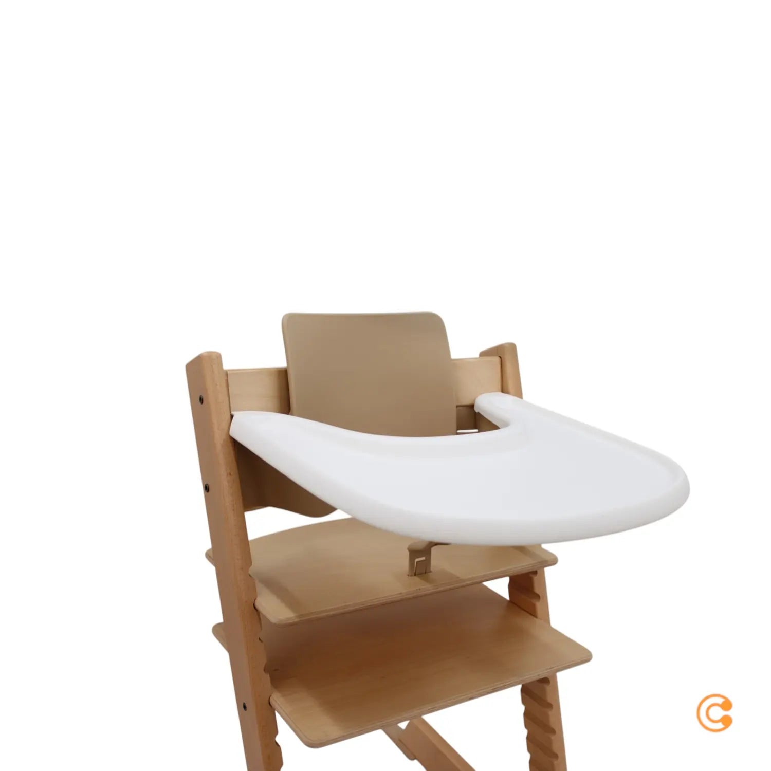B-Ware Stokke Hochstuhl Kinderstuhl Tripp Trapp Set Baby Set Tablett Natur Beige Tray - 2000587971204