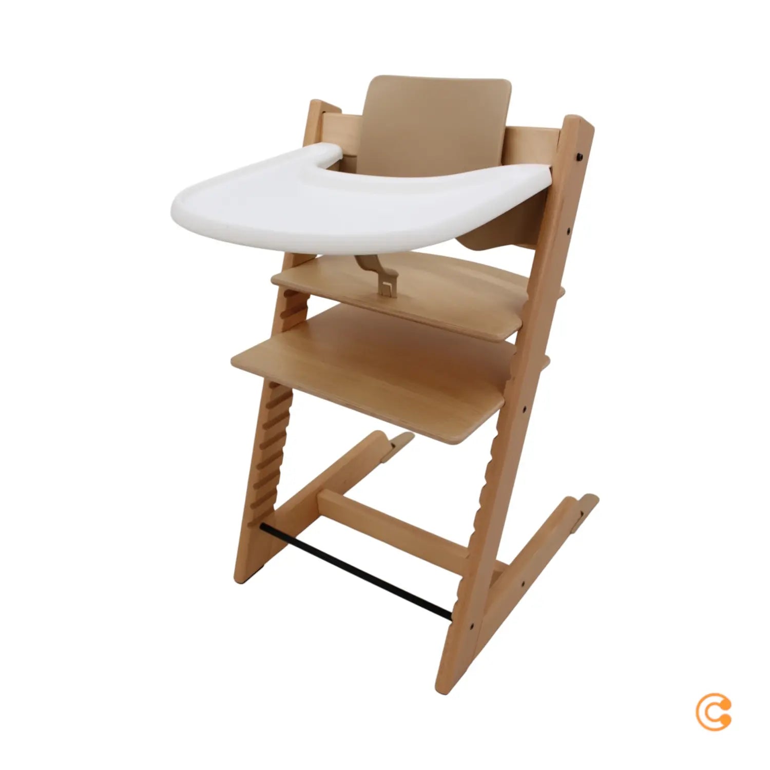B-Ware Stokke Hochstuhl Kinderstuhl Tripp Trapp Set Baby Set Tablett Natur Beige Tray - 2000587971204