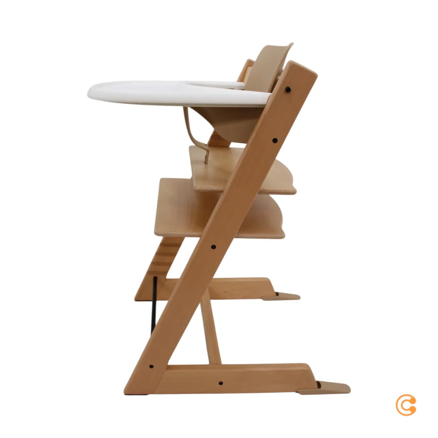 B-Ware Stokke Hochstuhl Kinderstuhl Tripp Trapp Set Baby Set Tablett Natur Beige Tray - 2000587971204