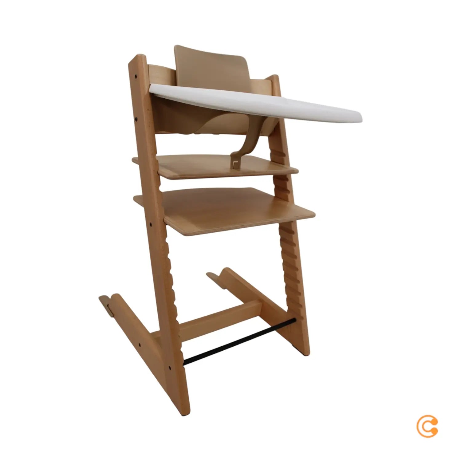 B-Ware Stokke Hochstuhl Kinderstuhl Tripp Trapp Set Baby Set Tablett Natur Beige Tray - 2000587971204