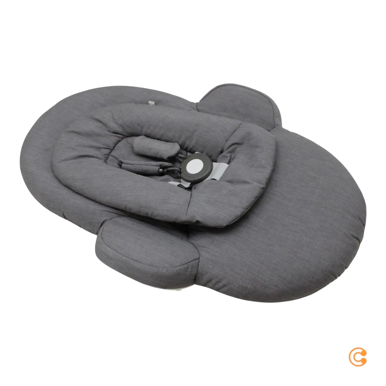B-Ware Stokke Steps Newborn Set Babyaufsatz Deep Grey White Chassis Sitzverkleinerer - 2000580172607
