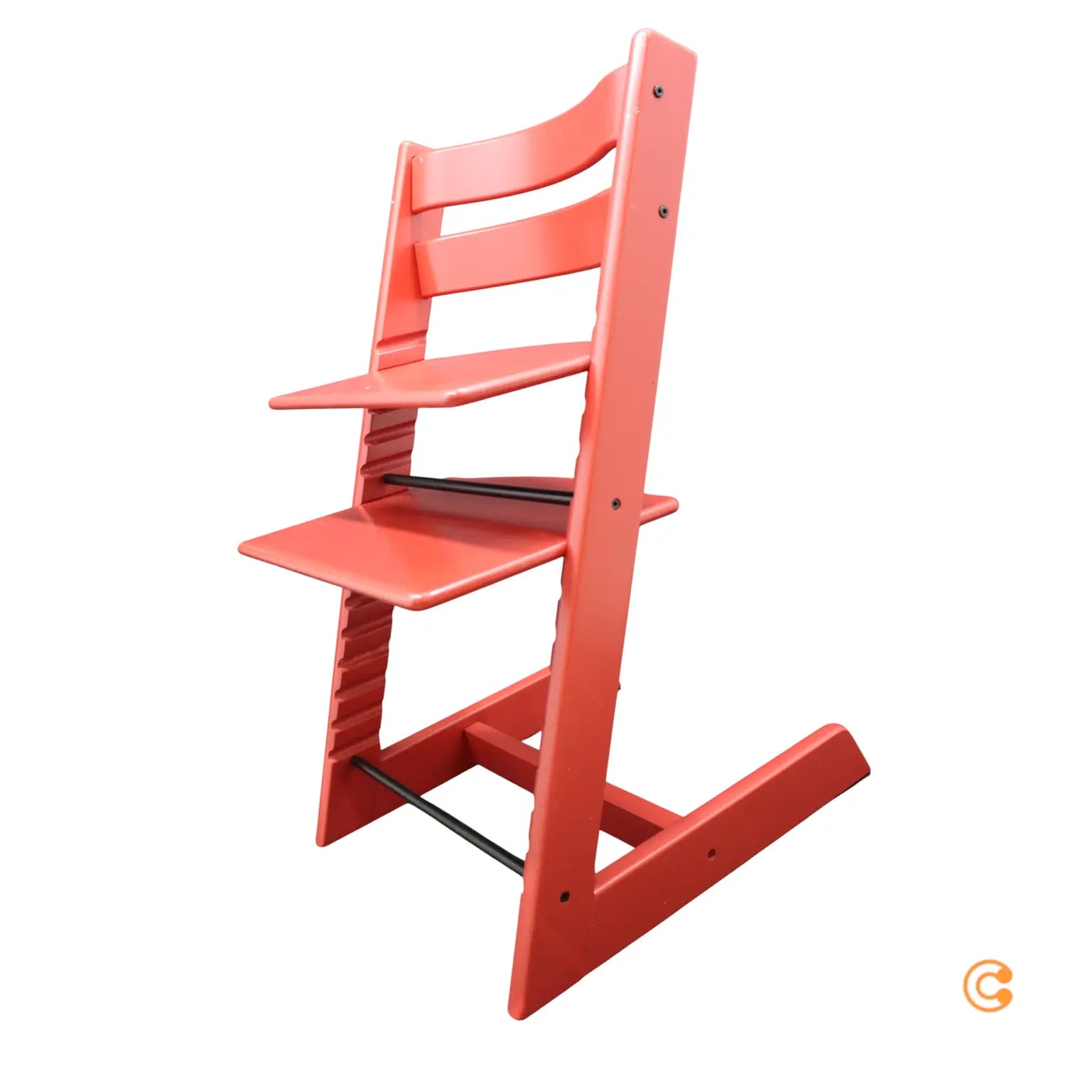 B-Ware Stokke Tripp Trapp Hochstuhl Buche Warm Rot Baby Kinder Stuhl Treppenhochstuhl - 7040351001366