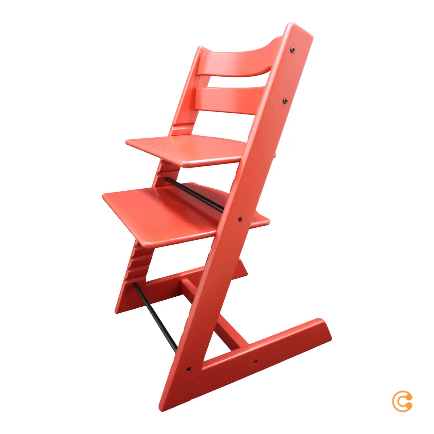 B-Ware Stokke Tripp Trapp Hochstuhl Buche Warm Rot Baby Kinder Stuhl Treppenhochstuhl - 7040351001366