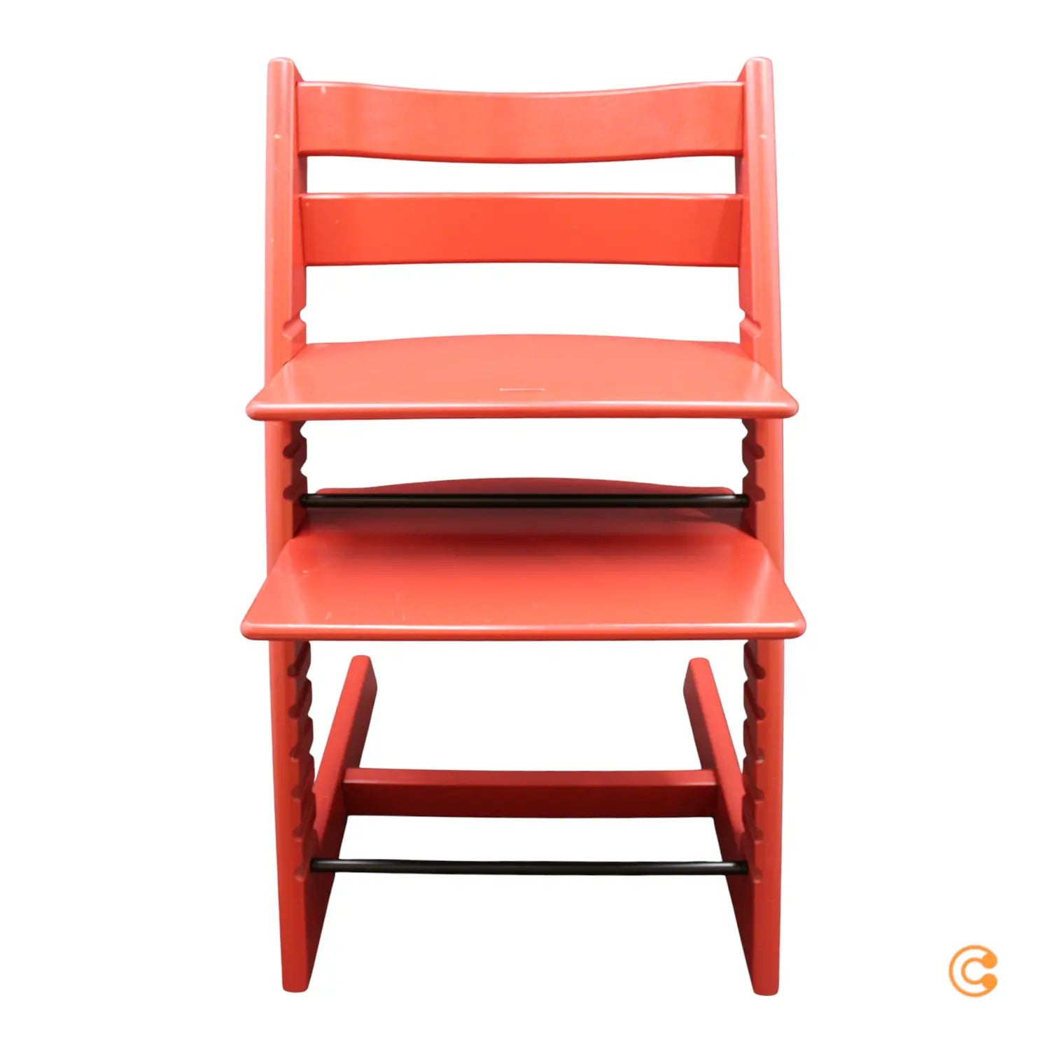 B-Ware Stokke Tripp Trapp Hochstuhl Buche Warm Rot Baby Kinder Stuhl Treppenhochstuhl - 7040351001366