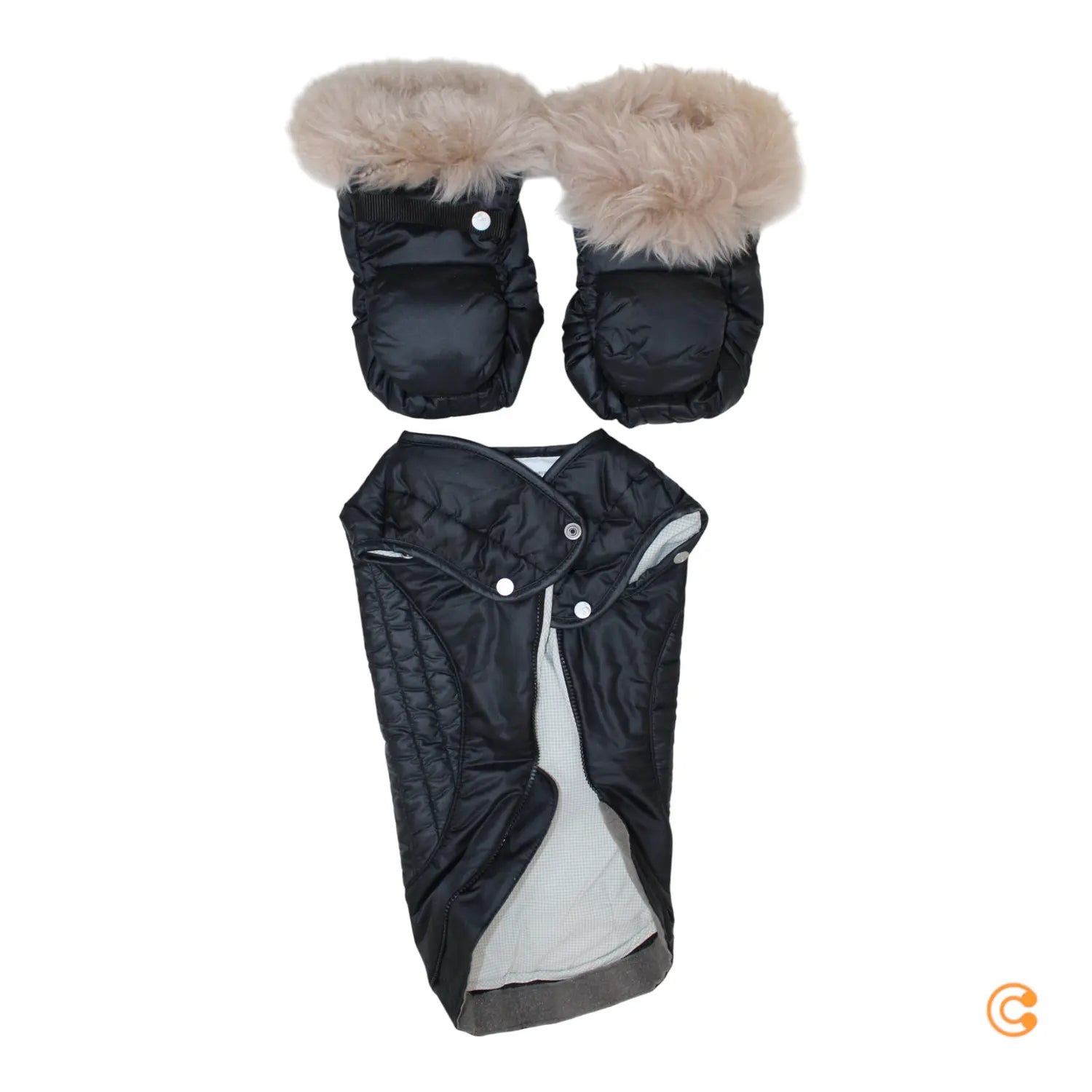 B-Ware Stokke Xplory X Winter Kit Set Kinderwagen Zubehör 5 Teiliges Set Schwarz - 2000580615906