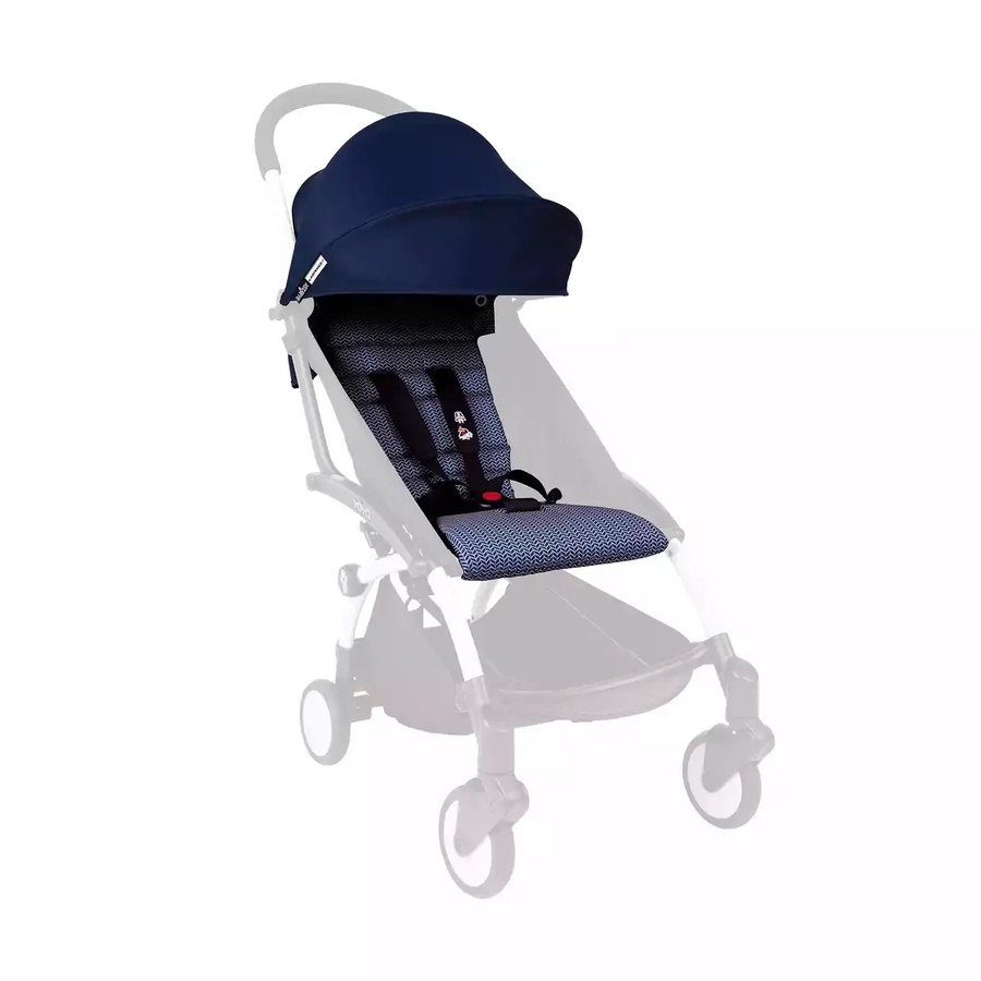 Stokke Yoyo 6+ Color Pack Textilset Aufsatz Buggy Air France Blue Kinderwagen B-Ware - 3760222217194