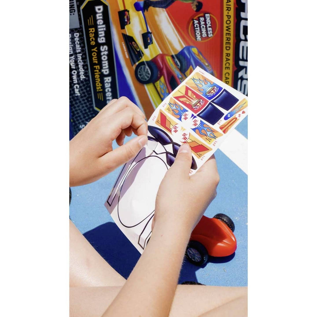Stomp Rocket Spielzeug Auto Rennwagen Set Kompressor Starter Rennspiel Kinder - 0795516600003