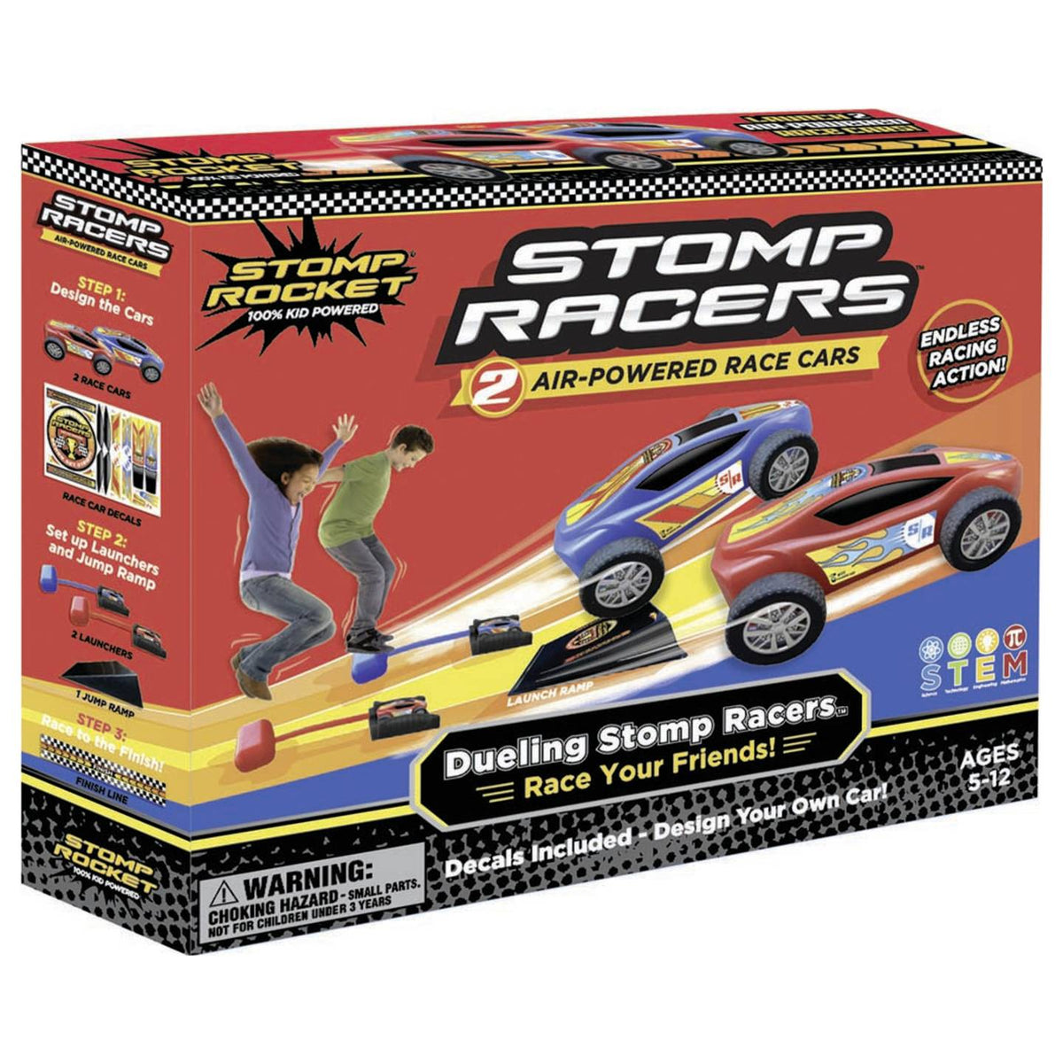 Stomp Rocket Spielzeug Auto Rennwagen Set Kompressor Starter Rennspiel Kinder - 0795516600003