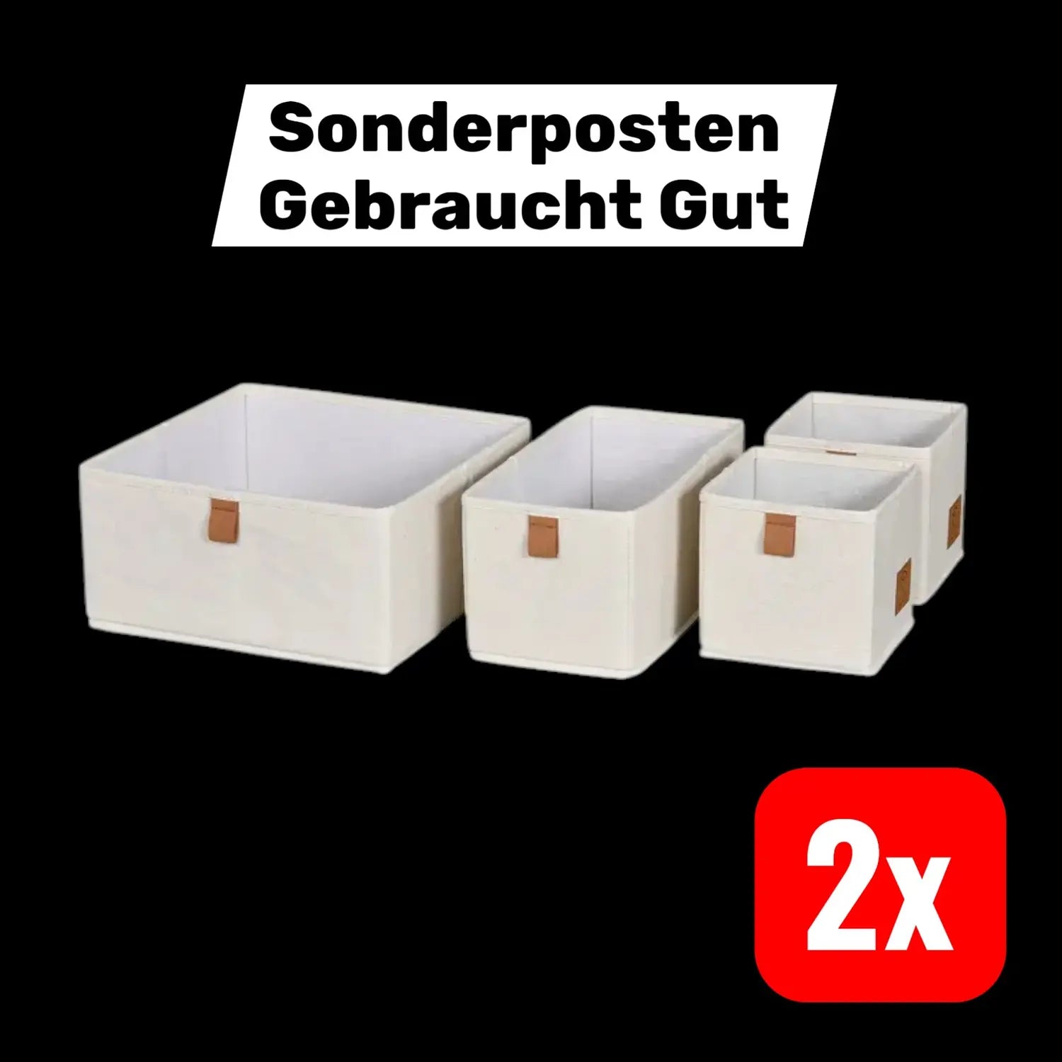 B-Ware Store.It! Organizer Set Aufbewahrungskorb Kleiderschrank Beige 2 Sets - 2000584831708