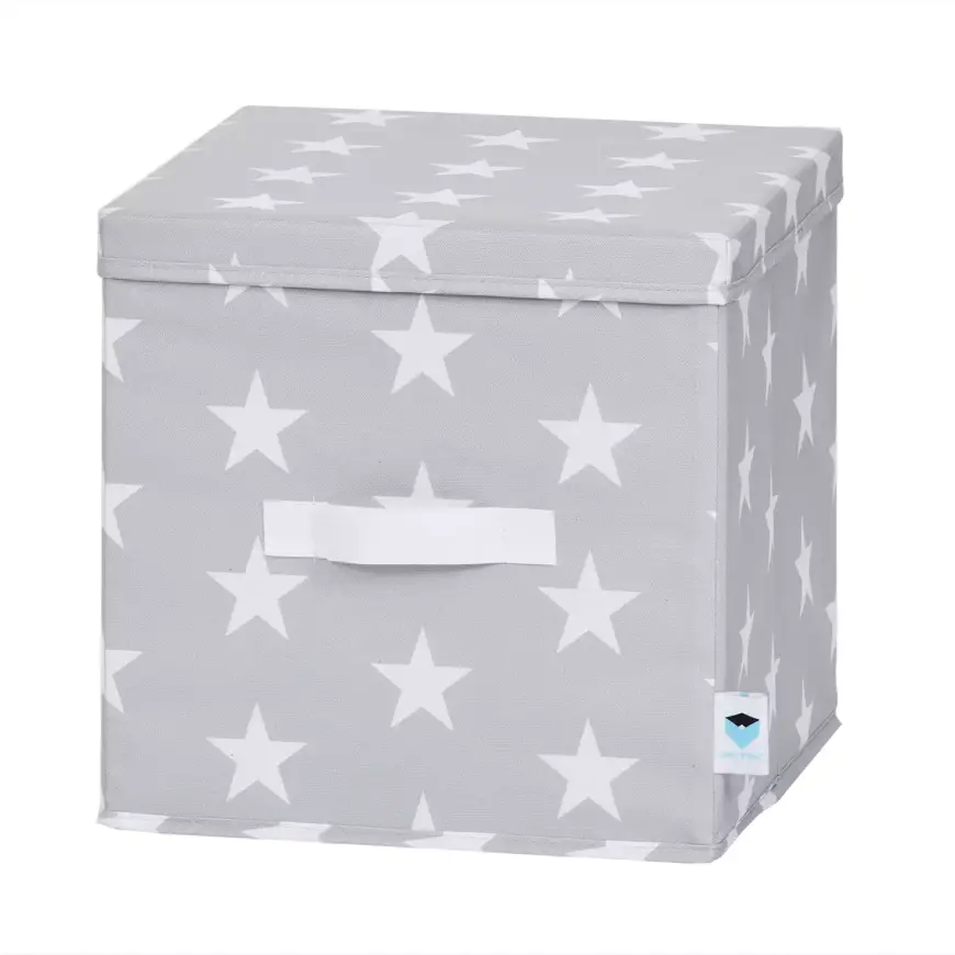 Storeit Ordnungsbox Aufbewahrungsbox Spielzeugkiste Deckel 30x30x30cm Hellgrau B-Ware - 4260428670858