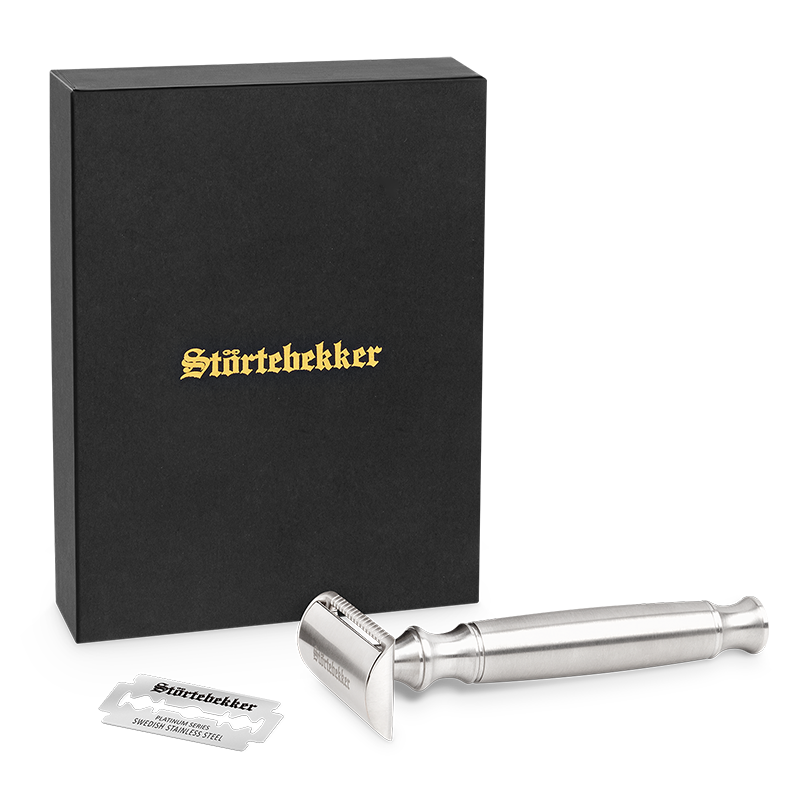 Störtebekker Rasierhobel Rasierer Premium Rostock Edelstahl klassische Rasur311 - 4260554494700