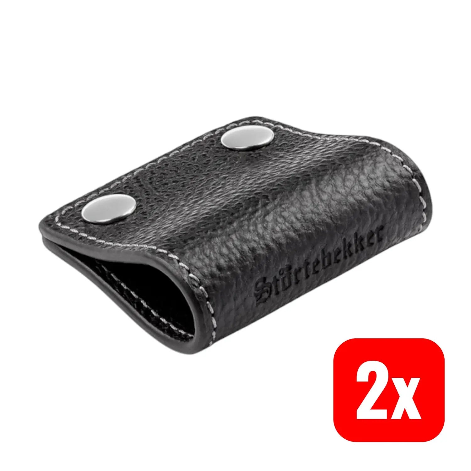 B-Ware Störtebekker Premium Rasierhobel Schutz Rindsleder Rasierklinge 2 Stück - 4260554490498