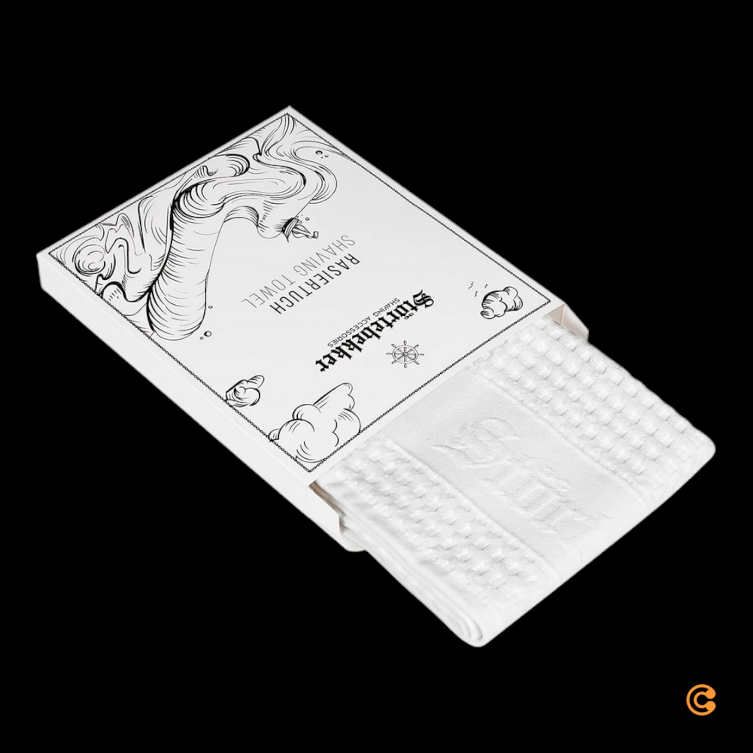 B-Ware Störtebekker Premium Rasiertuch Handtuch 100% Baumwolle Made In Germany 4 Stück - 4260554490535